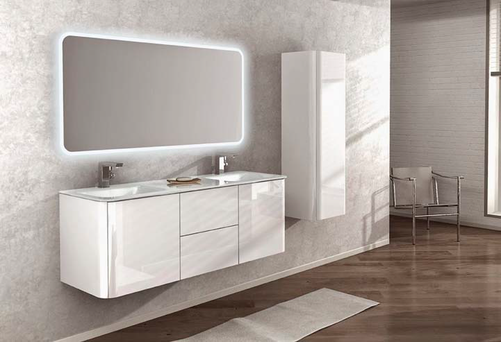 Мебель для ванной bianco lucido
