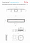 Линейный трап 650 мм CONFLUO PREMIUM WITH WHITE GLASS LINE 13000283