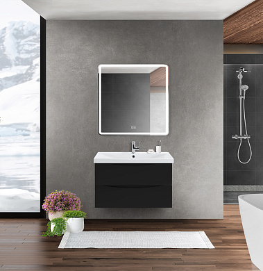 Мебель для ванной подвесная BelBagno MARINO-CER-900 Nero Lucido