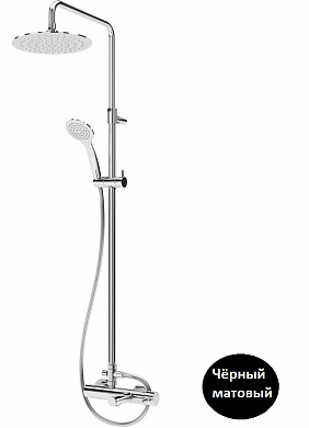 Душевая стойка со смесителем для ванны верхним и ручным душем CEZARES CZR-B-CVD-NOP