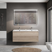 Мебель для ванной подвесная с двумя выкатными ящиками BelBagno KRAFT-1200-2 Rovere Galifax Bianco