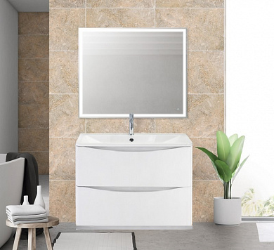 Мебель для ванной напольная BelBagno ACQUA-900-PIA-Bianco Lucido
