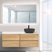 Мебель для ванной KRAFT-1200 со столешницей раковина справа Rovere Nebrasca Nature