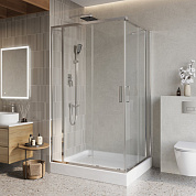 Душевой уголок BelBagno LUCE-AH-22-145/120-C-Cr