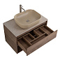 Мебель для ванной с одним выкатным ящиком BelBagno KRAFT-800 Cemento Grigio