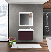Мебель для ванной подвесная BelBagno MARINO-CER-800 Bordo Lucido