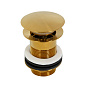 Донный клапан с системой Клик-клак без перелива CEZARES ECO-SC-BORO брашированное золото