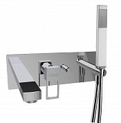 Встраиваемый смеситель для ванны и душа однорычажный в комплекте с ручным душем CEZARES EFFECT-VDM2-01