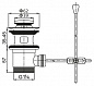 Донный клапан с переливом Cezares CZR-SA2-03