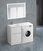 Мебель для ванной под стиральную машину BelBagno KRAFT-LVD-580/1200 Bianco Opaco