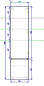Шкаф подвесной Art&Max TECHNO 160 см AM-Techno-1600-AC-SO-ZB815-R Смоки софт правый
