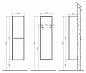 Шкаф подвесной, левосторонний BelBagno ANCONA-N-1500-2A-SC-BL-L
