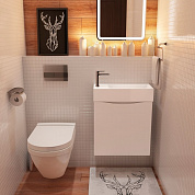 Мебель для ванной комнаты Art&Max LIBERTY 50 см Bianco Lucido правосторонняя