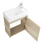Мебель для ванной BelBagno KRAFT MINI 500 правосторонняя Rovere Galifax Bianco