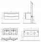 Мебель для ванной BelBagno ANCONA-N-1200-2C-SO-2-BL