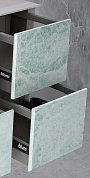 Шкафчик подвесной совместимый с базой с двумя выдвижными ящиками CEZARES BELLAGIO 54881 Green Stone