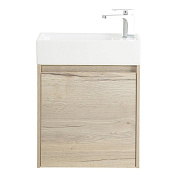 Мебель для ванной BelBagno KRAFT MINI 500 левосторонняя Rovere Galifax Bianco