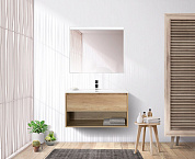 Мебель для ванной с одним выкатным ящиком BelBagno KRAFT-800 Rovere Nebrasca Nature