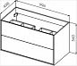 Мебель для ванной CEZARES PREMIER-HPL-100-2C-SO-MGN-BLUM-EST