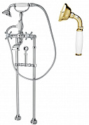 Напольный смеситель для ванны с кронштейном для слива-перелива CEZARES GOLF-VDPS-03/24-Bi