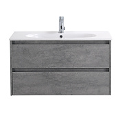 Мебель для ванной подвесная KRAFT 900 Cemento Grigio