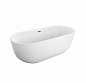 Отдельностоящая, овальная акриловая ванна в комплекте со сливом-переливом BelBagno BB706-1700-770