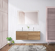 Мебель подвесная с четырьмя выкатными ящиками BelBagno KRAFT-1200-4 Rovere Nebrasca Nature