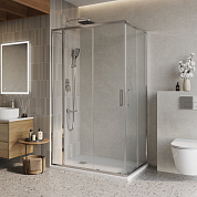 Душевой уголок BelBagno LUCE-AH-21-125/100-C-Cr