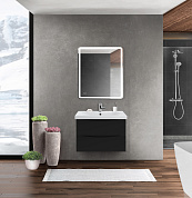 Мебель для ванной подвесная BelBagno MARINO-CER-700 Nero Lucido