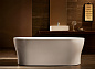 Отдельностоящая овальная акриловая ванна в комплекте со сливом-переливом BelBagno BB405-1500-800