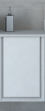 Шкафчик подвесной совместимый с базой под раковину с распашной дверцей CEZARES BELLAGIO 54862 Bianco Opaco