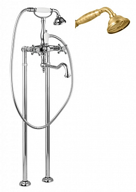 Напольный смеситель для ванны с поворотным изливом CEZARES GOLF-VDP2-02-M