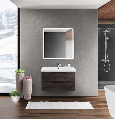 Мебель для ванной подвесная BelBagno MARINO-CER-800 Rovere Nature Grigio