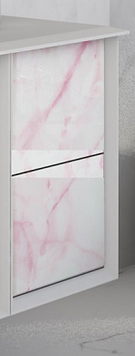 Шкафчик подвесной совместимый с базой с двумя выдвижными ящиками CEZARES BELLAGIO 54880 Light Pink Stone