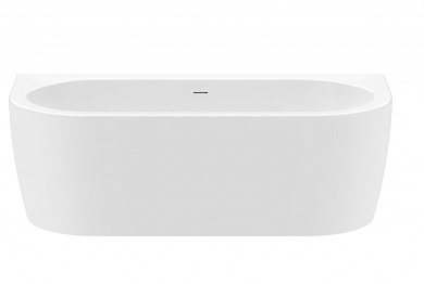 Акриловая ванна пристенная белая фронтальная панель CEZARES SLIM WALL-180-80-60-W37-SET 