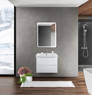 Мебель для ванной подвесная BelBagno MARINO-CER-600 Bianco Opaco