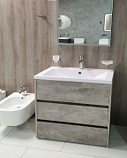 Мебель для ванной комнаты напольная Art&Max FAMILY 75 см Cemento Veneto