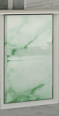 Шкафчик подвесной совместимый с базой под раковину с распашной дверцей CEZARES BELLAGIO 54892 Light Green Stone 