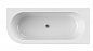 Акриловая ванна угловая правосторонняя чёрная фронтальная панель CEZARES SLIM CORNER-180-80-60-R-NERO-SET