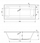 Акриловая ванна CEZARES PLANE MINI-160-70-42-W37