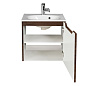 Мебель для ванной подвесная с одной распашной дверцей правосторонняя BelBagno ETNA-500 Rovere Moro