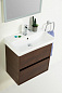 Мебель для ванной подвесная с двумя ящиками BelBagno NEON 600 Rovere Scuro