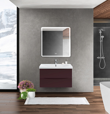 Мебель для ванной подвесная BelBagno MARINO-CER-900 Bordo Lucido