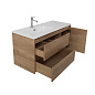 Мебель для ванной комнаты BelBagno KRAFT-1000 Rovere Nebrasca Nature левосторонняя 