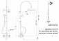 Душевая стойка со смесителем, с изливом, верхним и ручным душем CEZARES GOLF-CVD-03/24-Bi