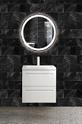 Мебель для ванной комнаты подвесная Art&Max PLATINO 58 см Белый глянец