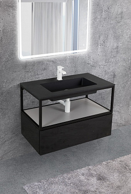 Мебель для ванной CEZARES CADRO 80 Nero