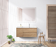 Мебель для ванной комнаты BelBagno KRAFT-1000 Rovere Nebrasca Nature правосторонняя