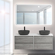 Мебель для ванной KRAFT-1200 со столешницей Cemento Grigio