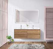 Мебель подвесная с четырьмя выкатными ящиками BelBagno KRAFT-1400-4 Rovere Nebrasca Nature